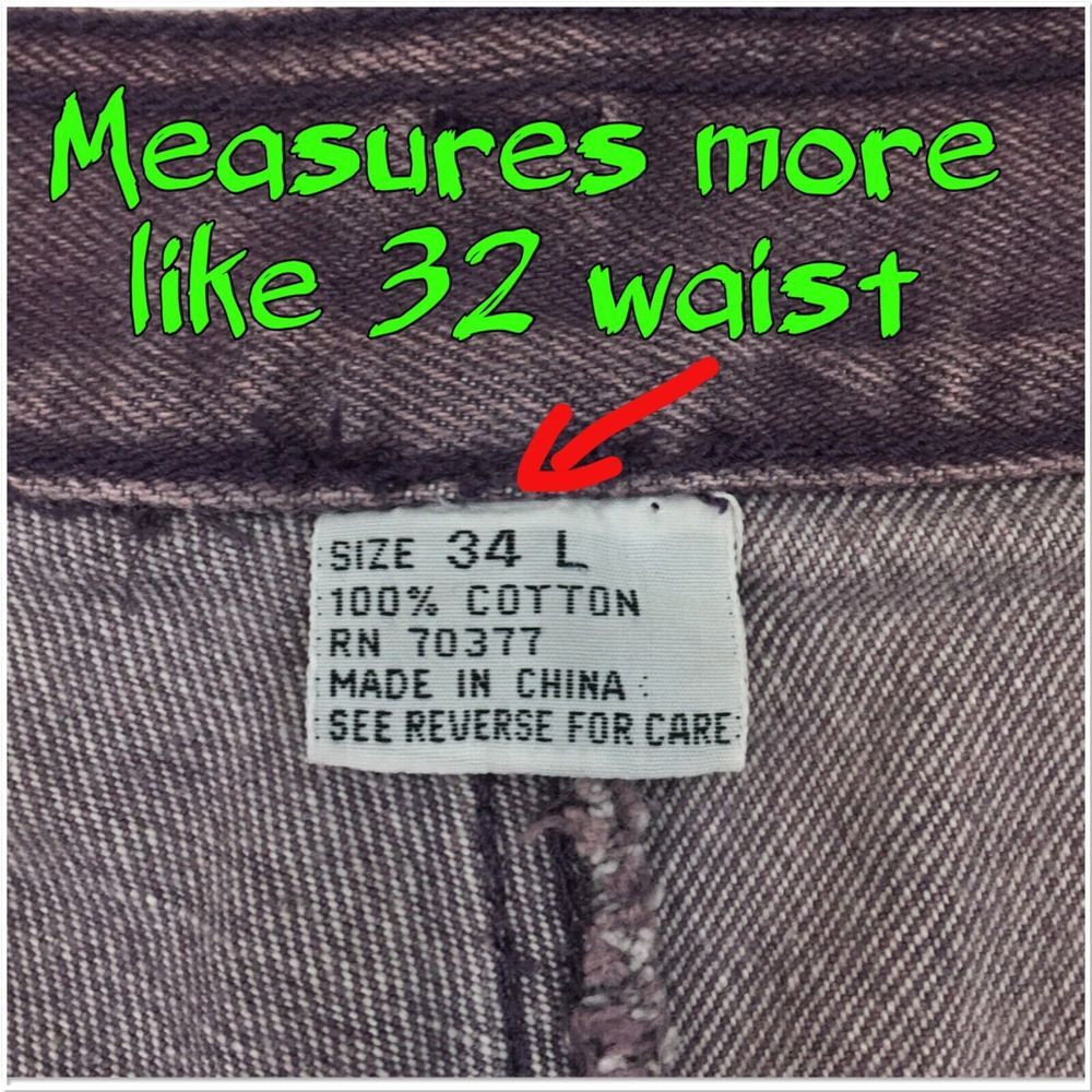 Vintage UMEN Jeans Mens‎ Size 32x33 Purple Wash Loose Fit Tapered Baggy Y2K 90s - Picture 5 of 9